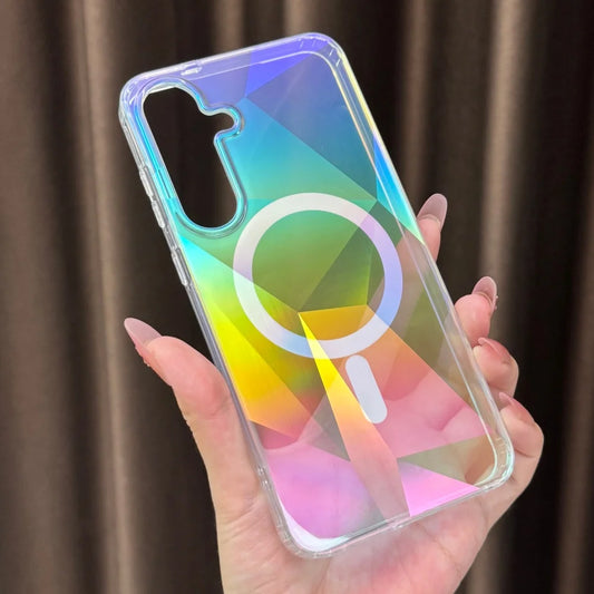 Laser gradient aurora transparent case - product image