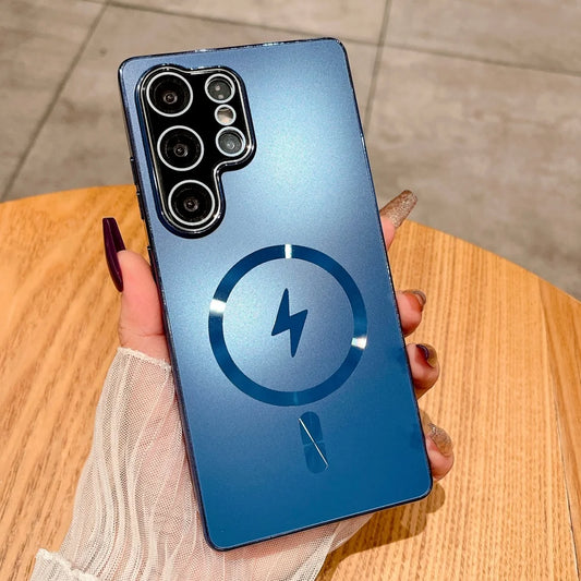 Laser matte magnetic wireless charging case - product image