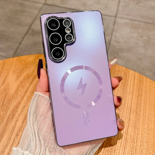 Laser matte magnetic wireless charging case - product image