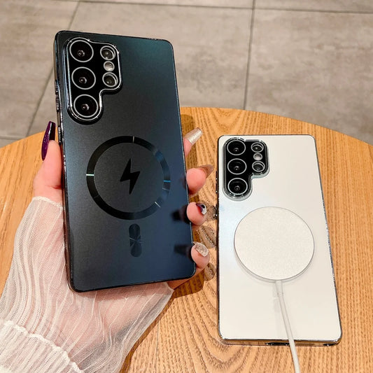 Laser matte magnetic wireless charging case - product image