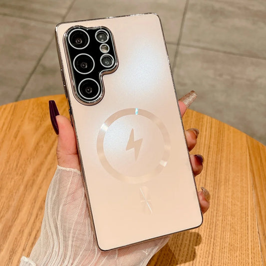 Laser matte magnetic wireless charging case - product image