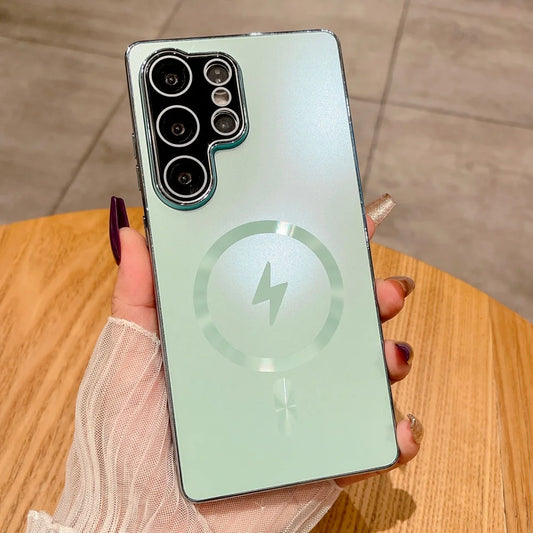 Laser matte magnetic wireless charging case - product image