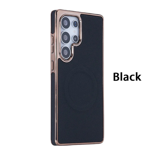 Leather magnetic cooling soft bumper shockproof case samsung - product image