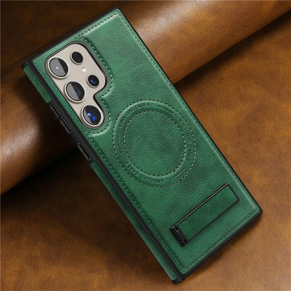 Leather magnetic fold stand holder phone case samsung - product image