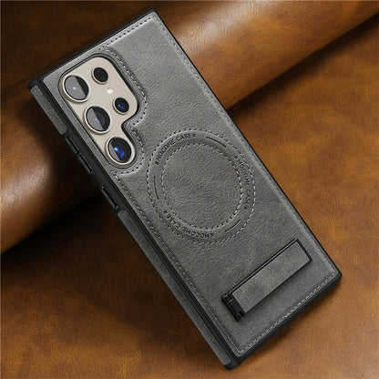 Leather magnetic fold stand holder phone case samsung - product image