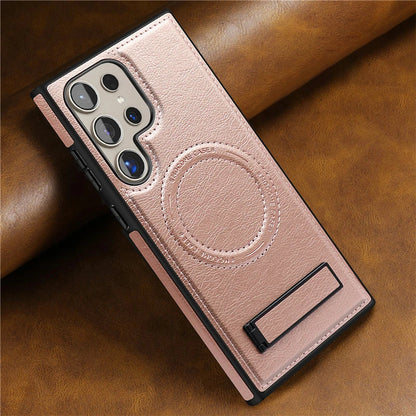 Leather magnetic fold stand holder phone case samsung - product image