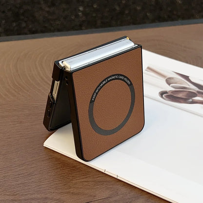 Leather magnetic matte soft phone case samsung z flip - product image