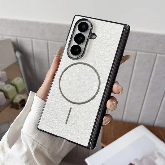 Leather magnetic shockproof protective case samsung z fold - product image