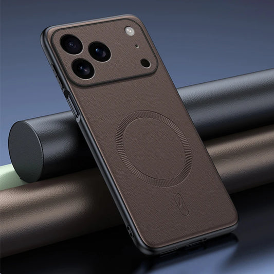 Leather magnetic soft full lens protection case - product image