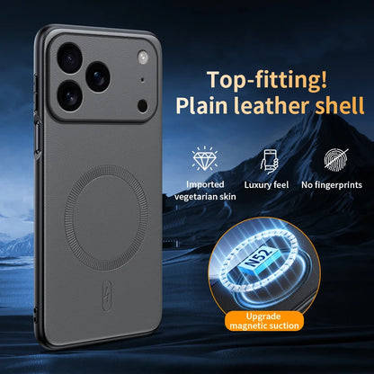 Leather magnetic soft full lens protection case - product image