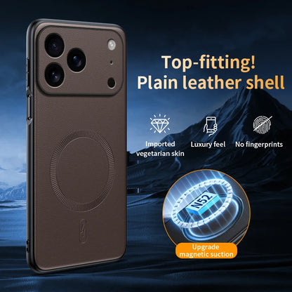 Leather magnetic soft full lens protection case - product image