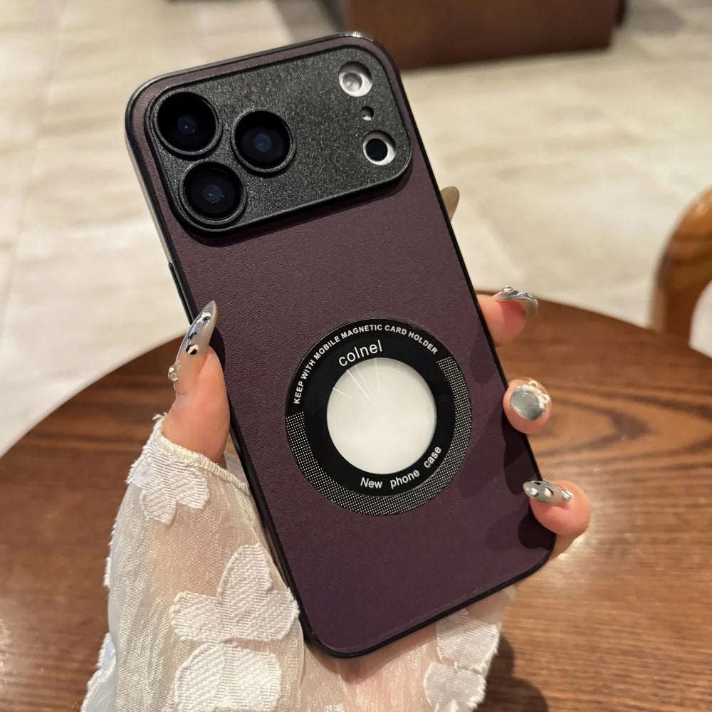 Leather magnetic soft silicone bumper shockproof case magsafe - product image