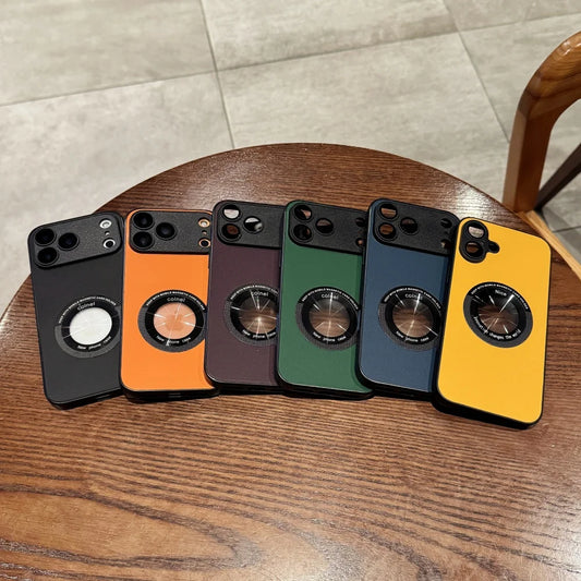 Leather magnetic soft silicone bumper shockproof case magsafe - product image