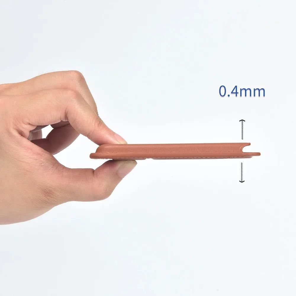 Leather wallet magnetic card holder case - product image