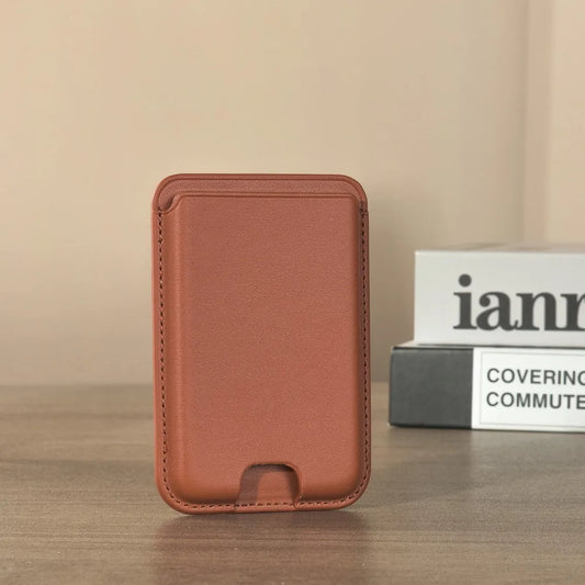 Leather wallet magnetic card holder case - product image