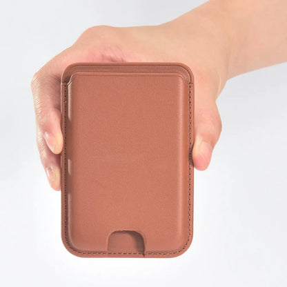 Leather wallet magnetic card holder case - product image