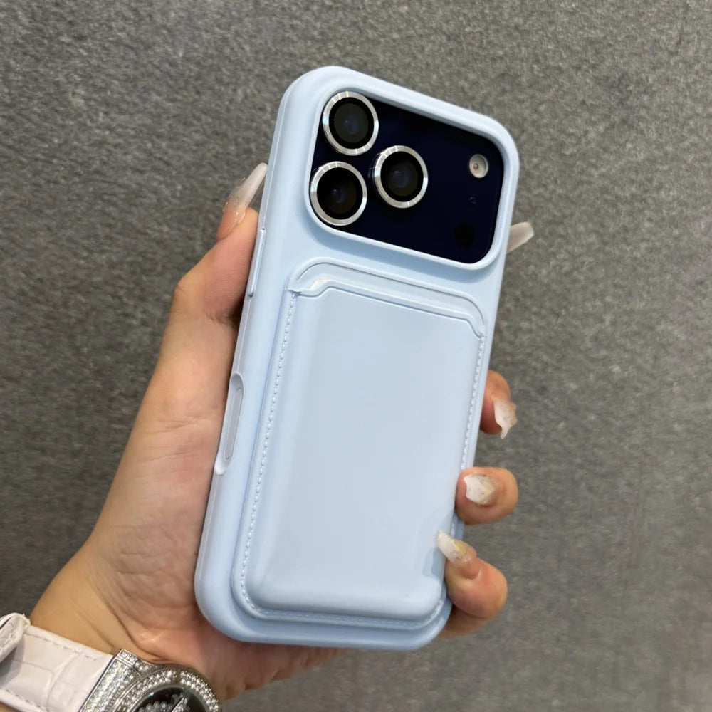 Liquid silicone magnetic wallet slot case - product image