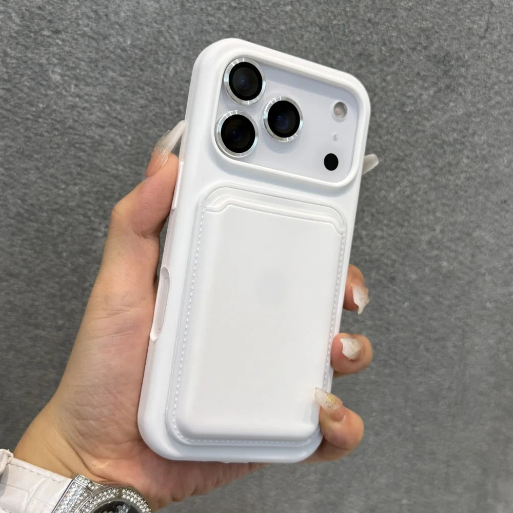 Liquid silicone magnetic wallet slot case - product image