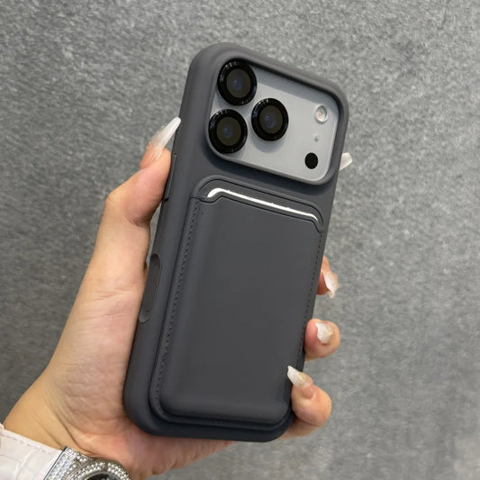 Liquid silicone magnetic wallet slot case - product image