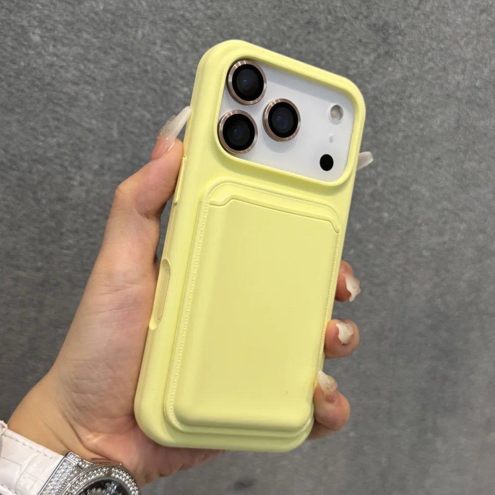 Liquid silicone magnetic wallet slot case - product image