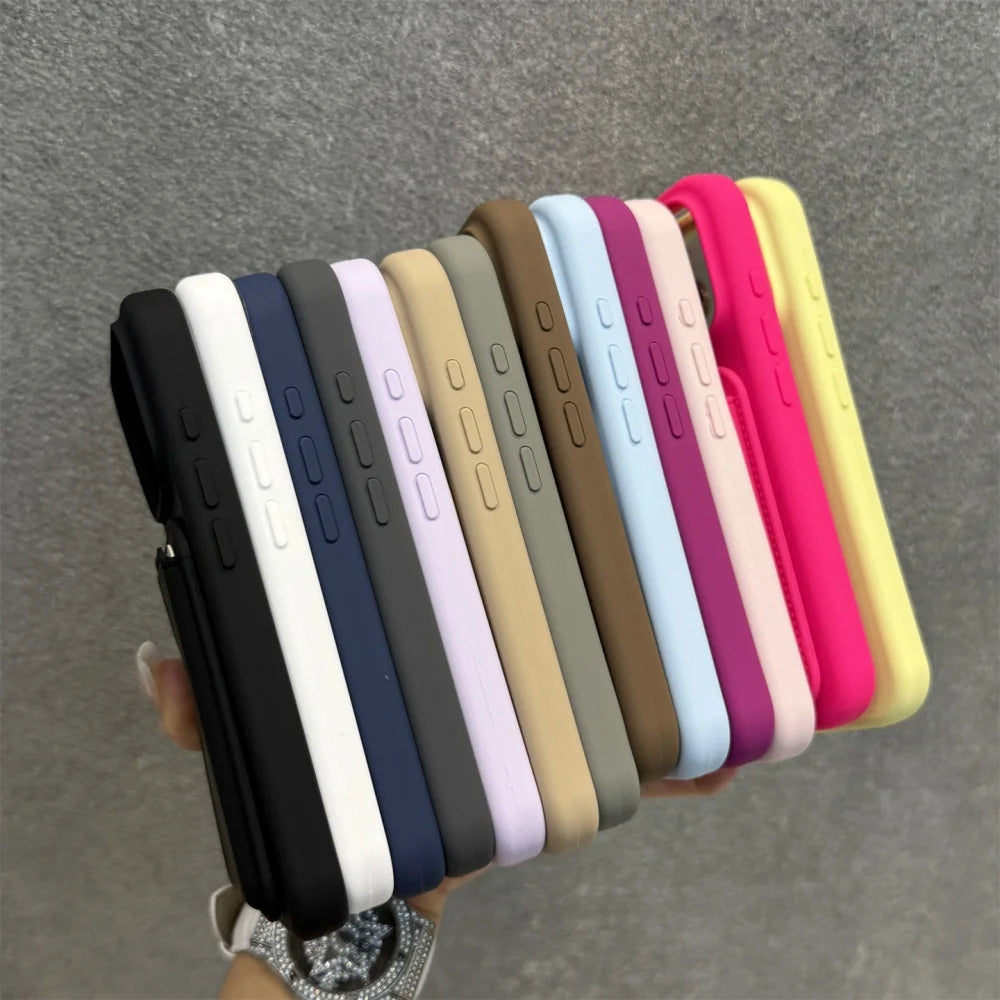Liquid silicone magnetic wallet slot case - product image