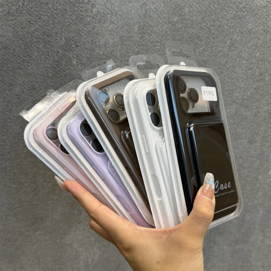 Liquid silicone magnetic wallet slot case - product image