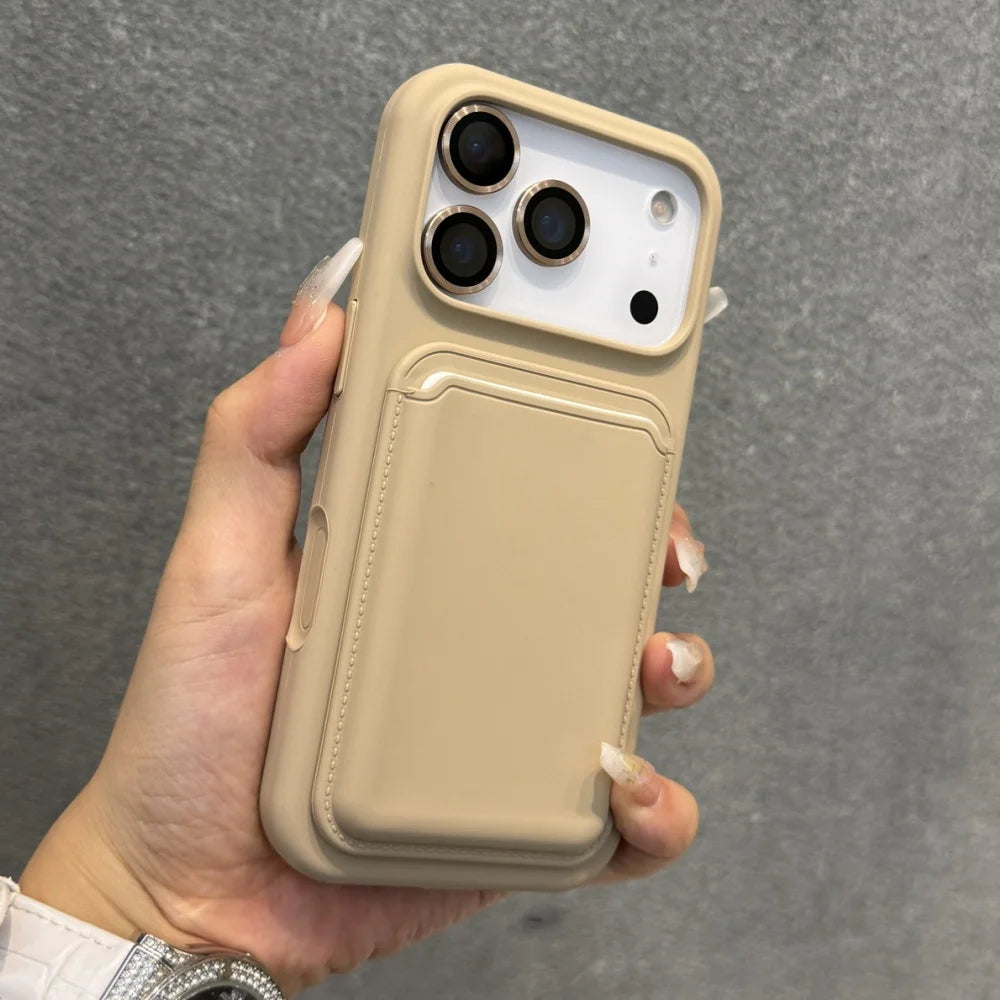 Liquid silicone magnetic wallet slot case - product image