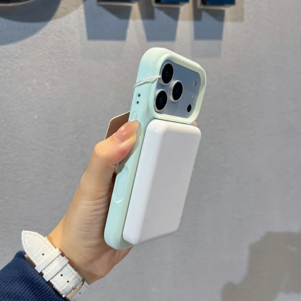 Liquid silicone magnetic wireless charging case - product image