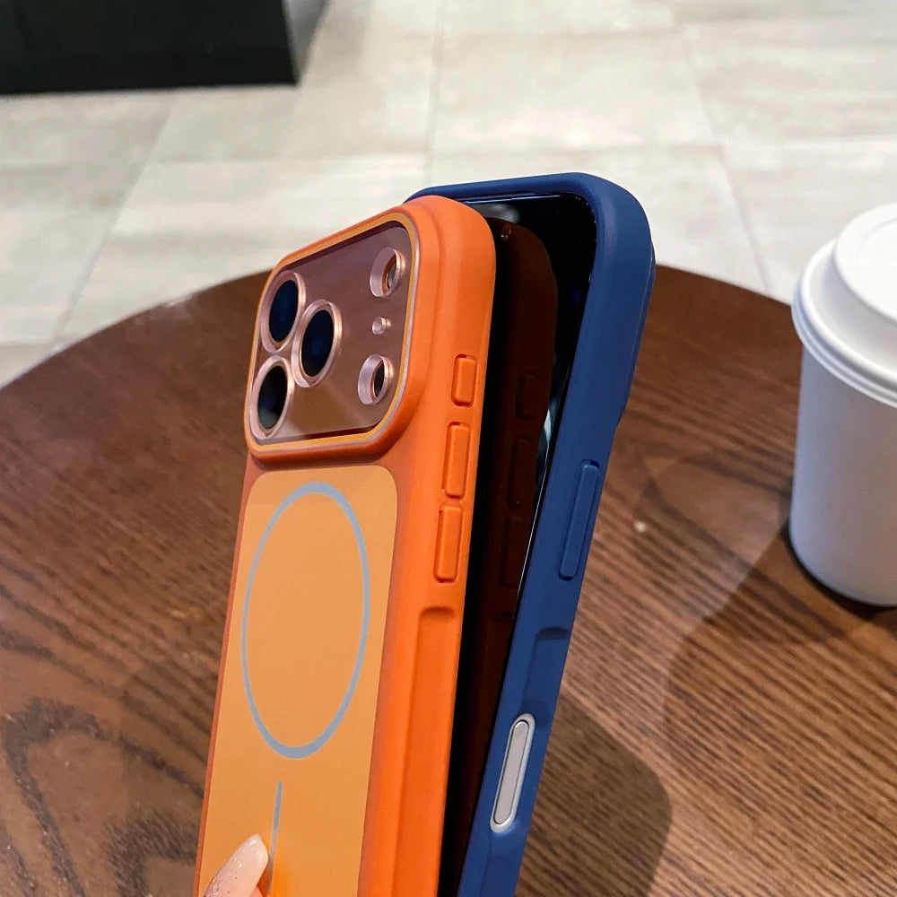 Liquid silicone magnetic wireless charging shockproof case iphone - product image