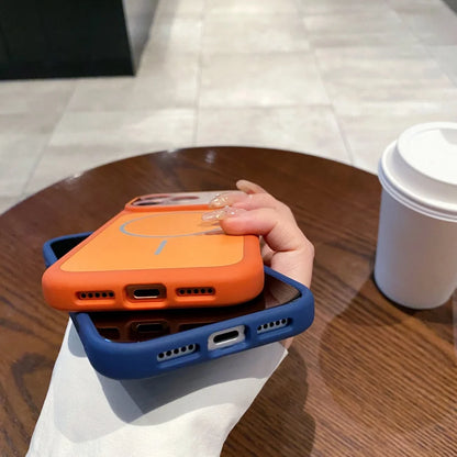 Liquid silicone magnetic wireless charging shockproof case iphone - product image