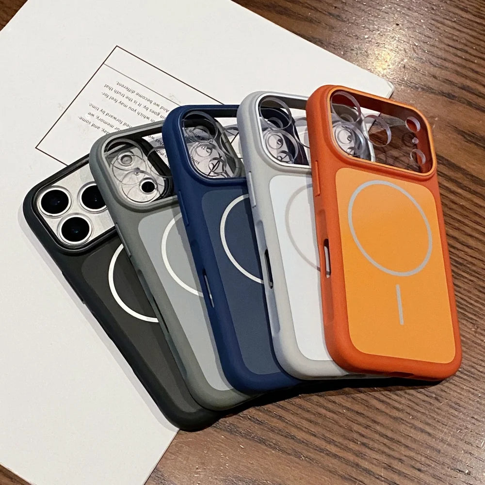 Liquid silicone magnetic wireless charging shockproof case iphone - product image