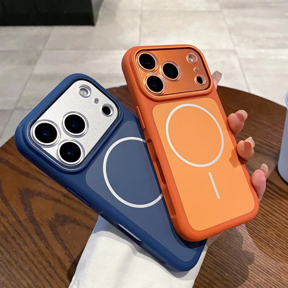 Liquid silicone magnetic wireless charging shockproof case iphone - product image