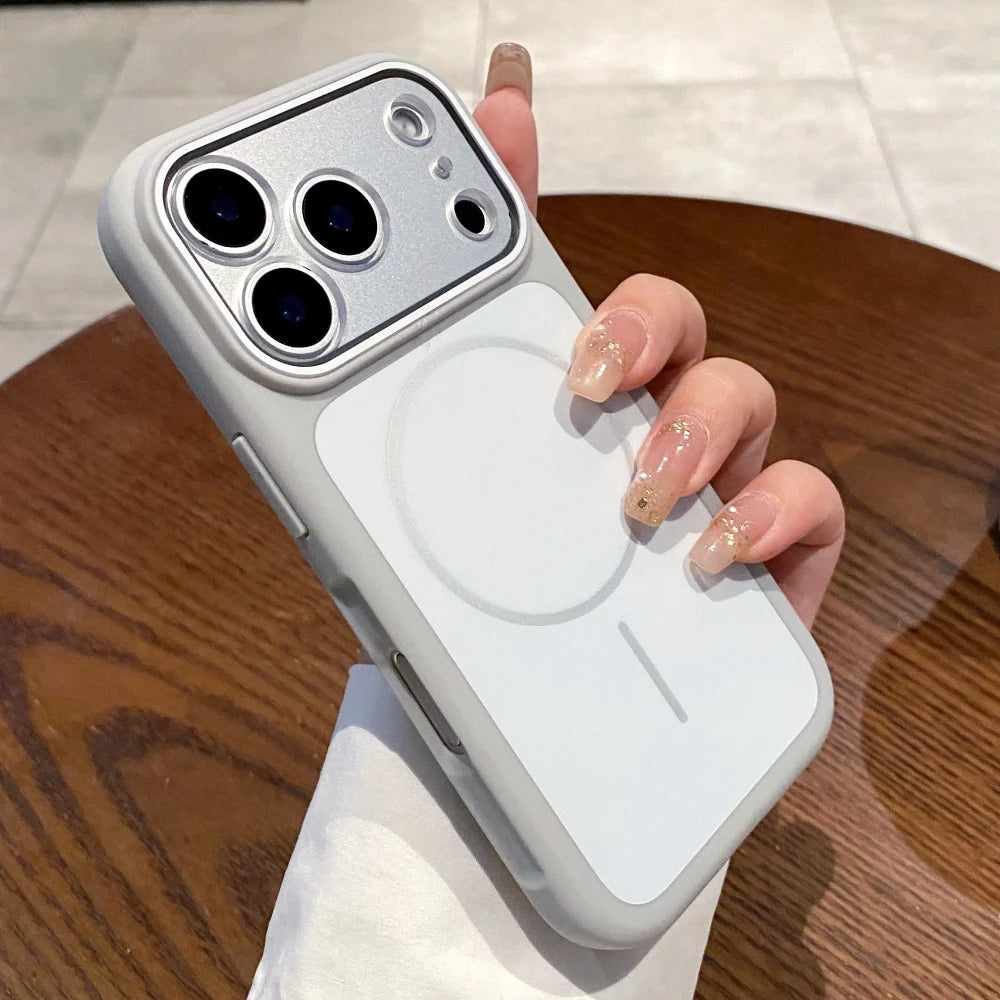 Liquid silicone magnetic wireless charging shockproof case iphone - product image