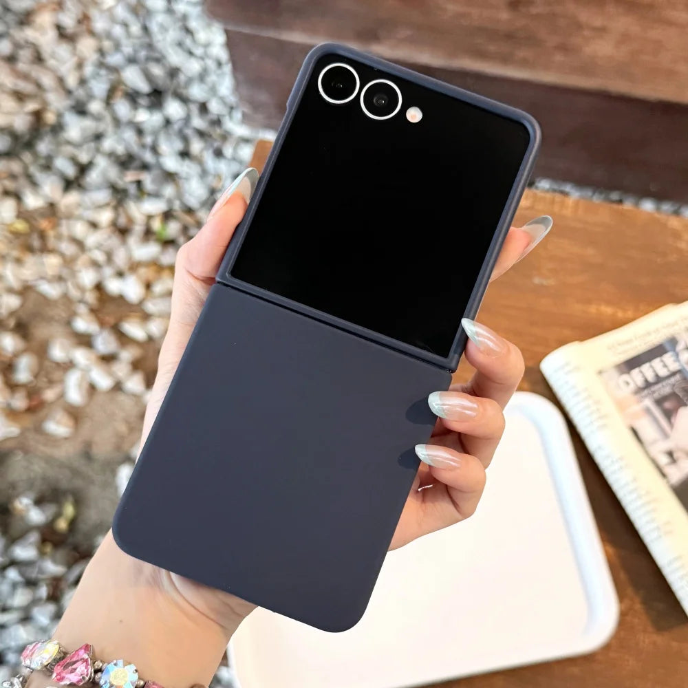 Liquid silicone matte soft shockproof case z flip - product image