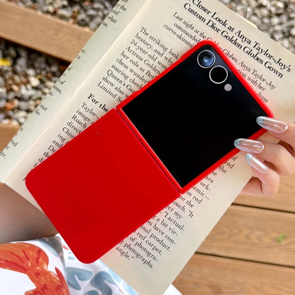 Liquid silicone matte soft shockproof case z flip - product image