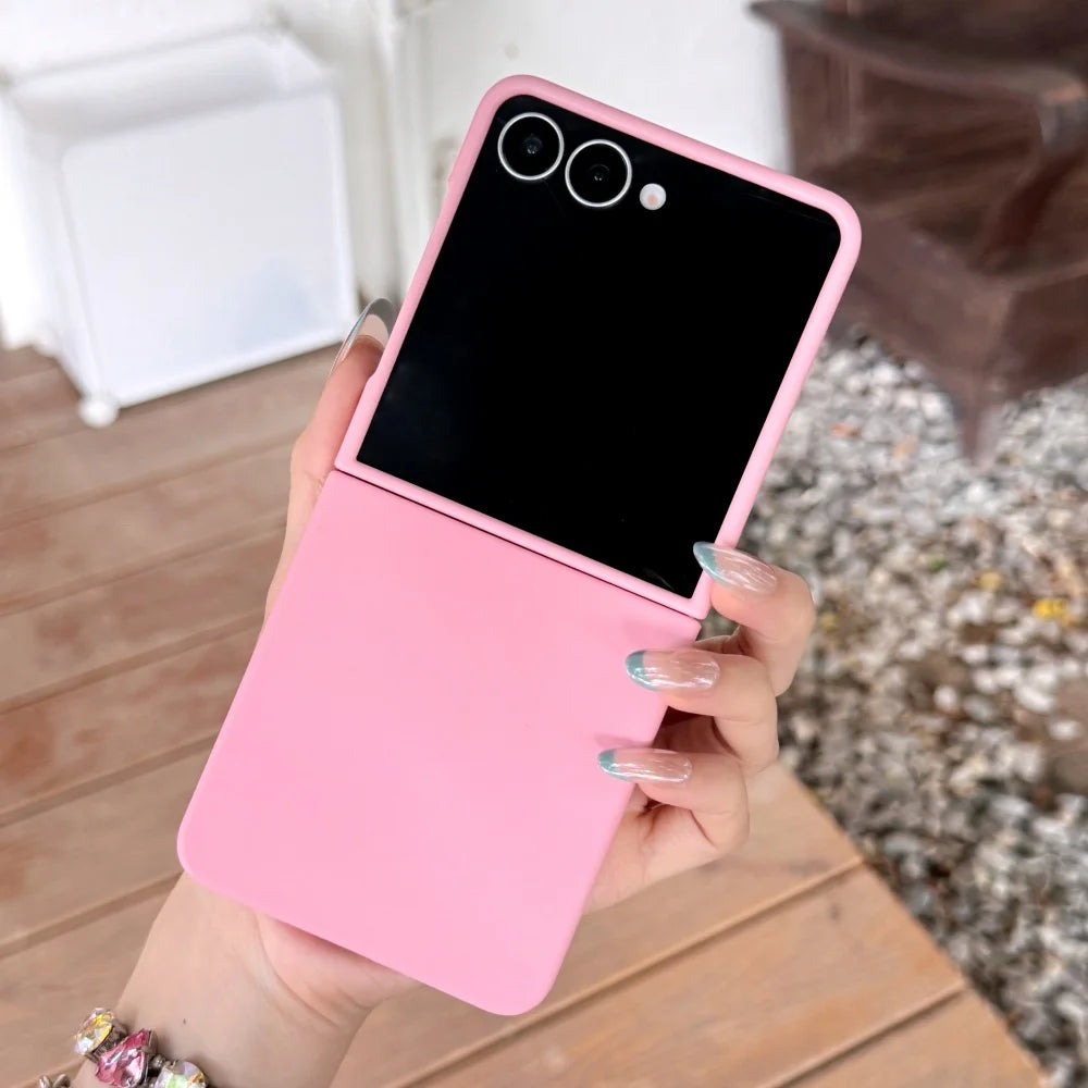 Liquid silicone matte soft shockproof case z flip - product image