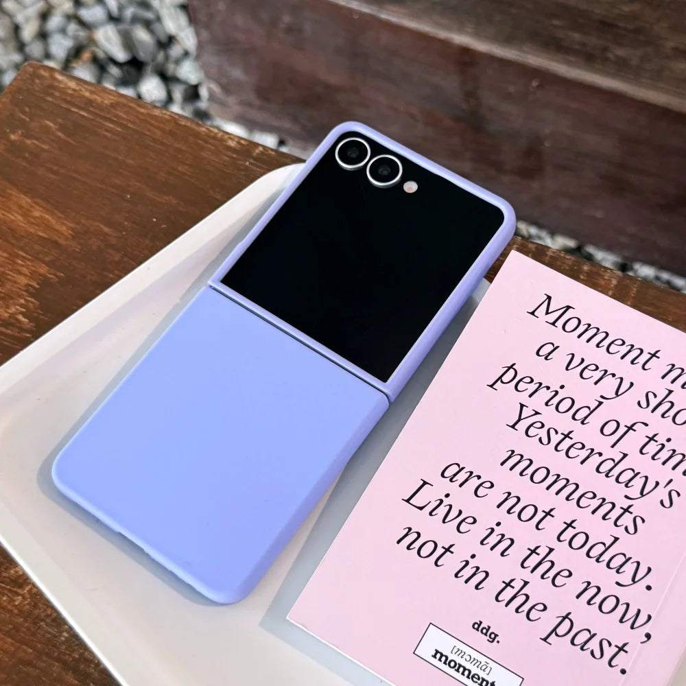 Liquid silicone matte soft shockproof case z flip - product image