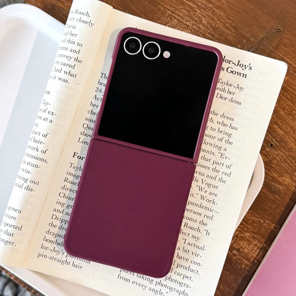 Liquid silicone matte soft shockproof case z flip - product image