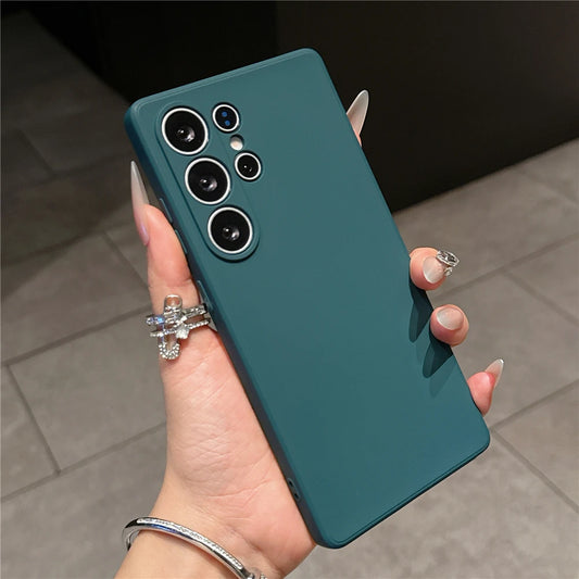 Liquid silicone soft shockproof phone case samsung - product image