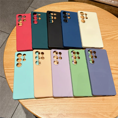 Liquid silicone soft shockproof phone case samsung - product image