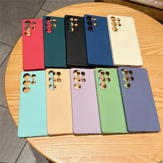 Liquid silicone soft shockproof phone case samsung - product image