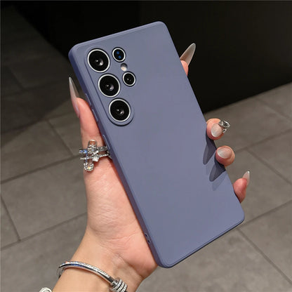 Liquid silicone soft shockproof phone case samsung - product image