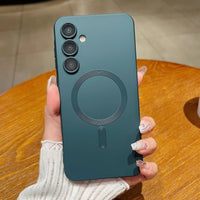 Luxury Matte Magnetic Soft TPU Phone Case Samsung S25 Series