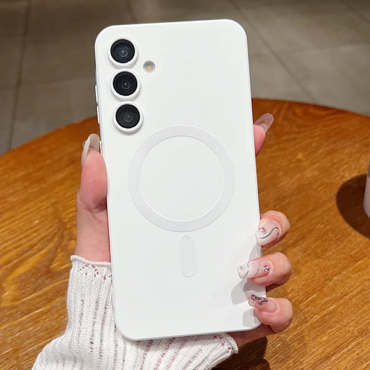 Luxury matte magnetic soft tpu phone case samsung s25 series - product image