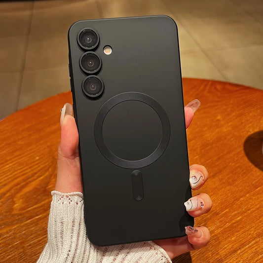 Luxury matte magnetic soft tpu phone case samsung s25 series - product image