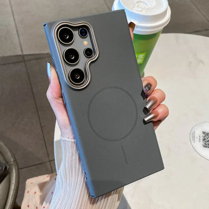 Luxury matte magnetic wireless charging pc shockproof case - product image