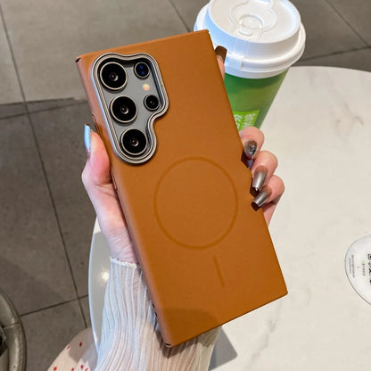 Luxury matte magnetic wireless charging pc shockproof case - product image