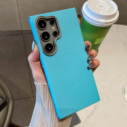 Luxury matte magnetic wireless charging pc shockproof case - product image