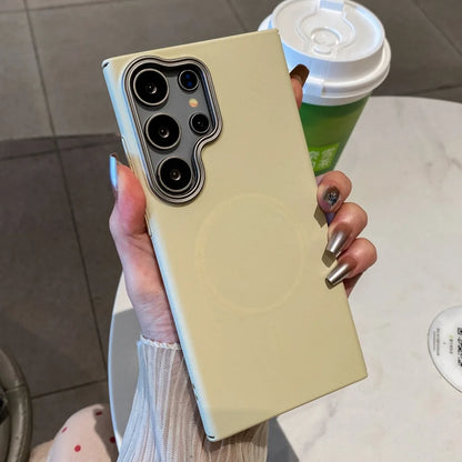 Luxury matte magnetic wireless charging pc shockproof case - product image