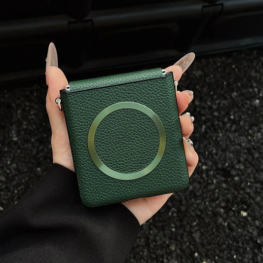 Lychee pattern leather magnetic wireless case z flip - product image